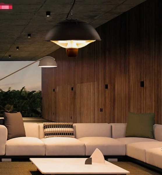 Space saving wall heater
